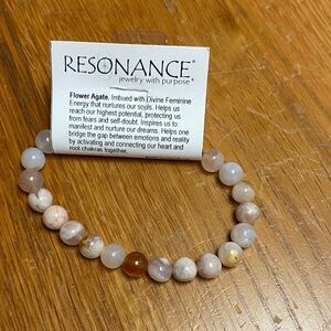 Flower Agate Bracelet